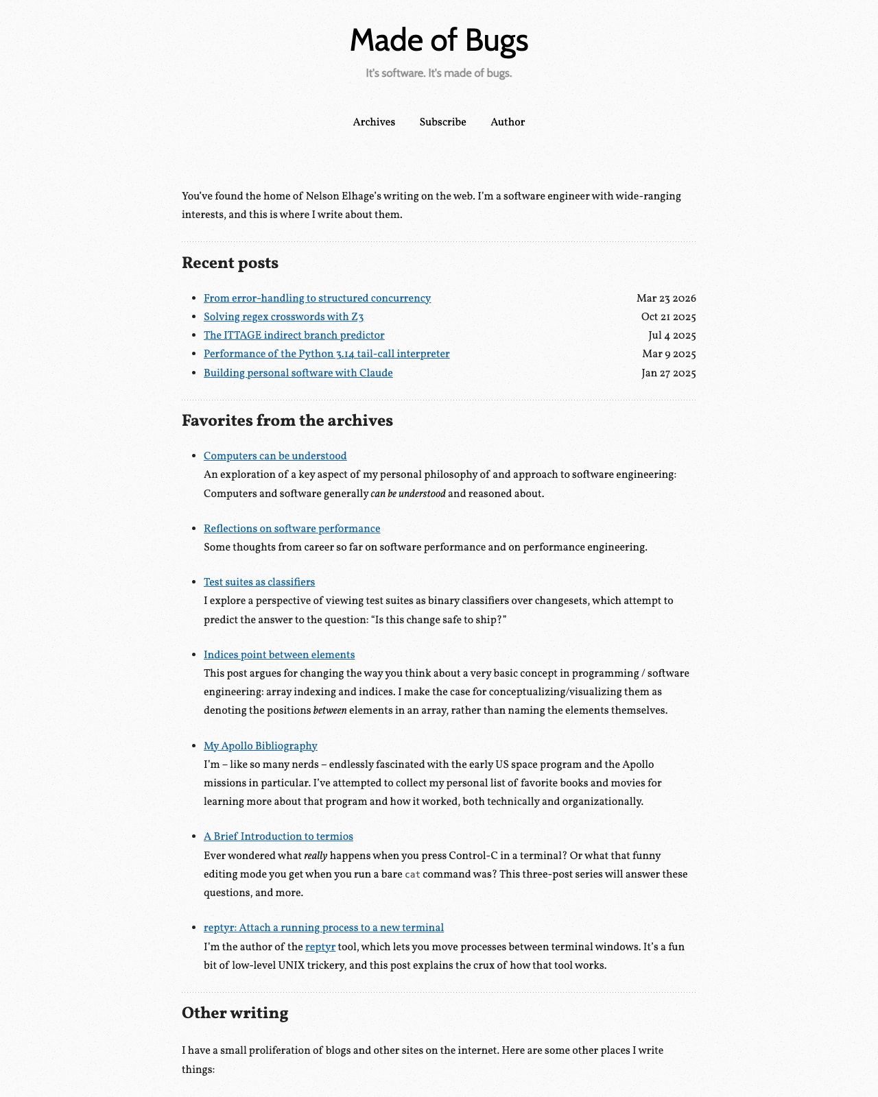 Screenshot of Nelson Elhage's blog